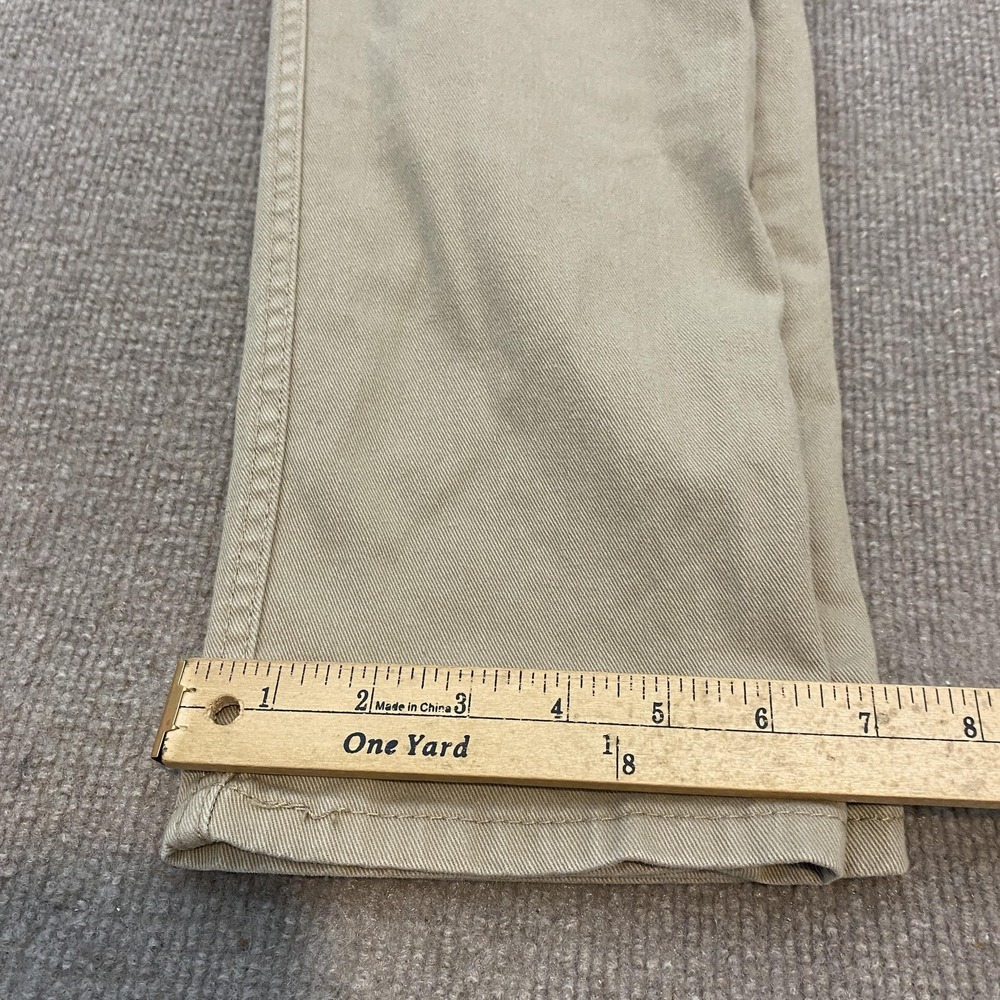Levis 502 Jeans Mens 30x30 Beige Light Wash Regular Tapered Stretch Denim Pants - Picture 10 of 11